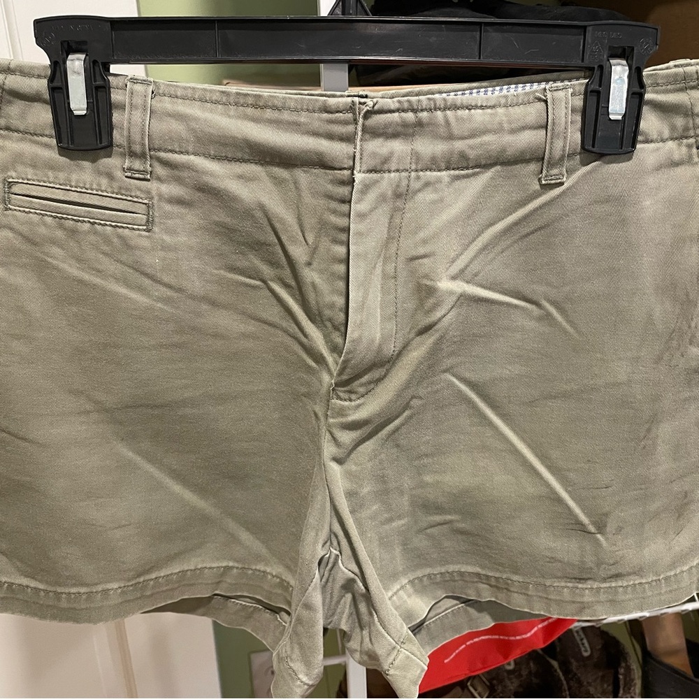 Tommy Hilfiger Tan Flat Front Chino Shorts